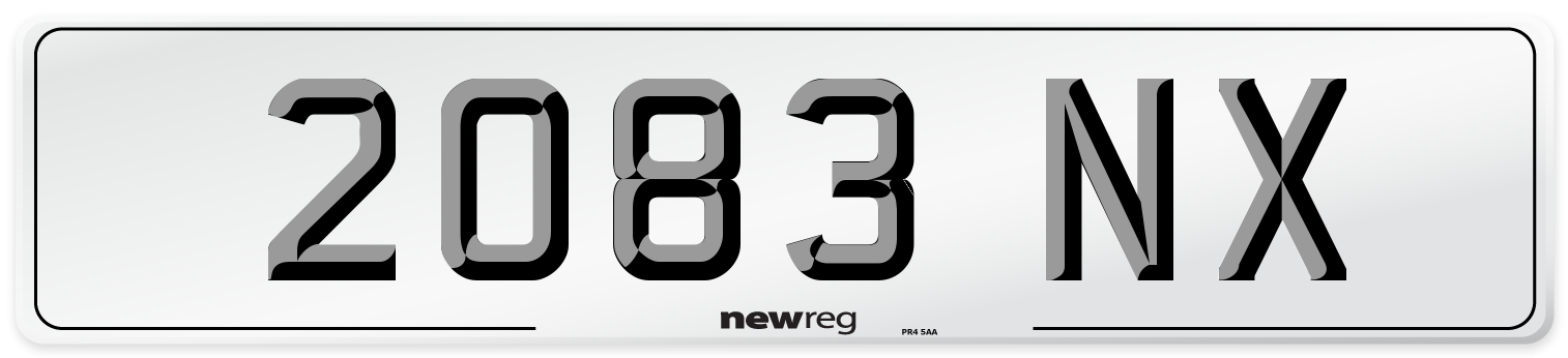2083 NX Number Plate from New Reg